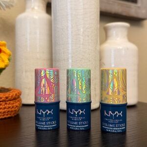 NYX Makeup Biolume Stick Bundle Coral Reef Seagrass Sunrise Banshee Ride New